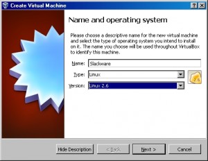 Slackware Create VM