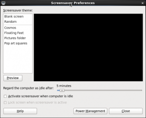 Screenshot-Screensaver Preferences
